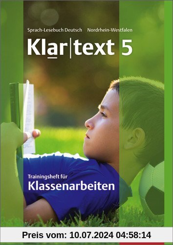 Klartext - Ausgabe für Nordrhein-Westfalen: Trainingsheft für Klassenarbeiten 5